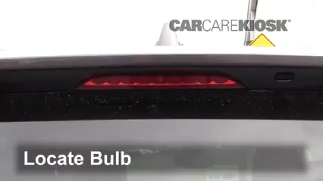 2017 Chrysler Pacifica Touring 3.6L V6 Luces Luz de freno central (reemplazar foco)